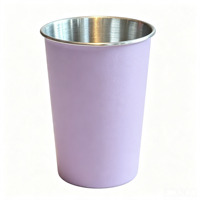Gobelet de camping extérieur en acier inoxydable 304 à paroi simple pour bière, jus, café, tasse anti-chute pour enfants et adultes, pique-nique