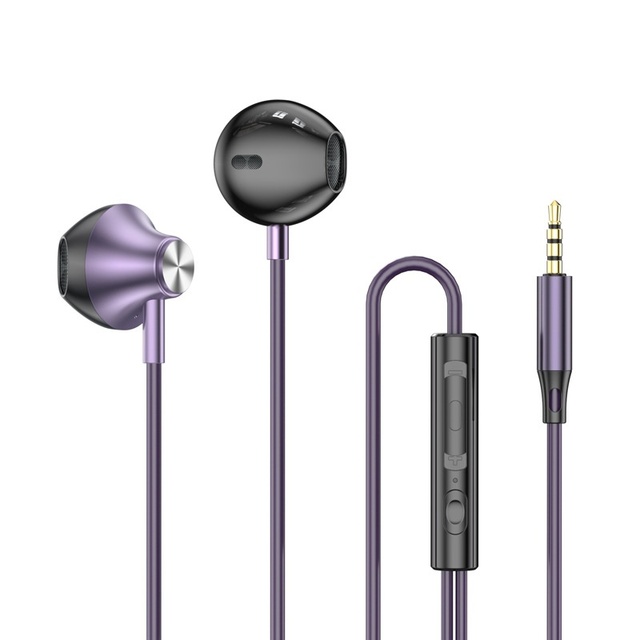 3.5mm Gaming Wired Earphones & Headphones with Microphone Music Accessory Half-In-ear With Headset Earbuds Wired Headset