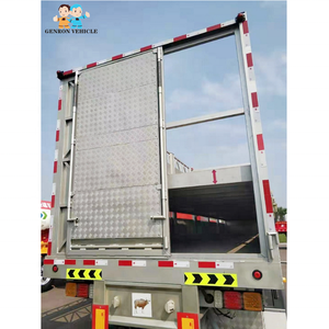 Genron Nuovo Modello di Marca Tri-asse <span class=keywords><strong>Trasporto</strong></span> di Animali Palo Recinzione Semi Rimorchio Per Il <span class=keywords><strong>Trasporto</strong></span> Bovini, Ovini Cavallo - Product Image 4