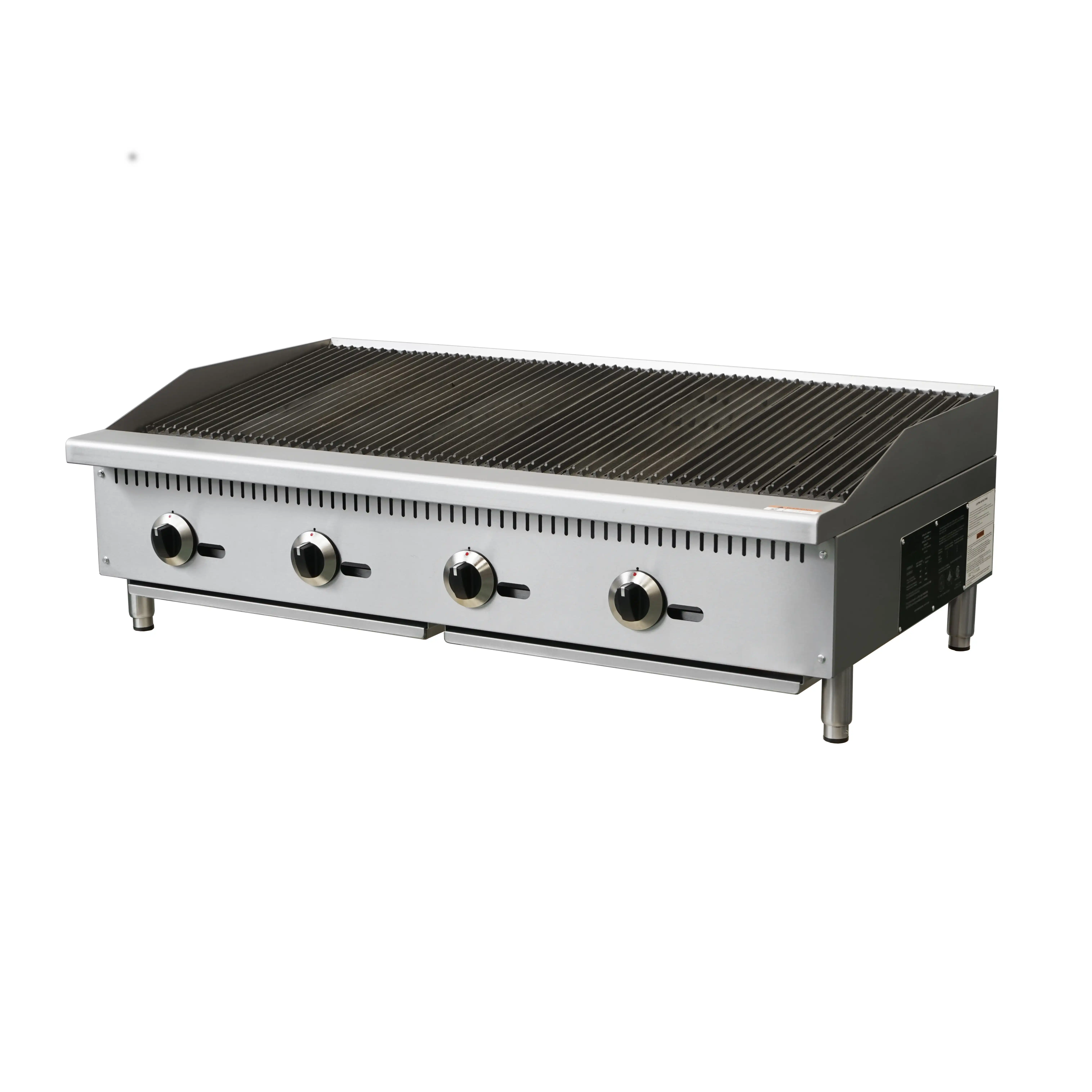 Commercial Stainless Steel American Style Gas Charbroiler Grill Barbecue