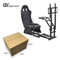 GY032-2 Siège de jeu en acier réglable sur mesure pour simulateur de course, cockpit de simulation de conduite pour la simulation de course à domicile