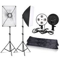 Kit de studio photo professionnel avec boîte à lumière 50x70cm