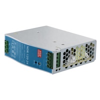 Alimentation électrique sur rail DIN série Mean Well NDR-120 120W AC-DC pour usage industriel ; Modèles NDR-120-24 et NDR-120-48