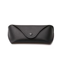 Étui durable pour lunettes de soleil en tissu Oxford Texture litchi noir marron boîte d'emballage de lunettes rectangulaire impression de stockage protecteur