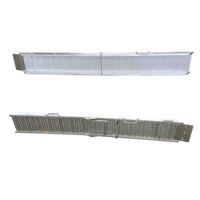 Usine de haute qualité 4 mètres de Long 700kg capacité argent aluminium rampe pliante escaliers moto chargement Cargo Carrier support