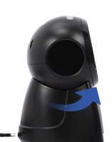 Lecteur de codes-barres USB omnidirectionnel de bureau, scanner de codes QR 1D 2D filaire pour magasin, en stock, garantie de 2 ans