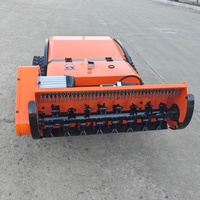 Mesin Pemotong Rumput Robot Listrik Kontrol Jarak Jauh Tugas Berat untuk Pemotongan Rumput di Lereng Gunung dan Medan Terjal