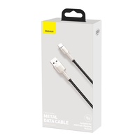 Kabel Data Metal Kafule Seri 1m 5V/5A USB ke Type-C 40W 2m Kabel Pengisian Cepat