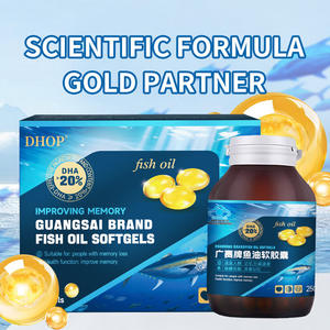 תוסף תזונה טבעי של שמן דגים אומגה <span class=keywords><strong>3</strong></span> בצורת גומי עם DHA ו-EPA לתמיכה במוח, תוצרת מפעל לייצור מותג פרטי, כמוסות שמן דגים רכות. - Product Image 1