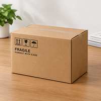 Boîtes rigides en carton ondulé kraft personnalisées pour l'expédition, emballage pour vêtements, chaussures, boîte d'expédition pour avion, épaissies, recyclables, haut de gamme