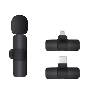 Transmisión en vivo portátil Lavalier Lapel Type-C Mini Mic 2,4 Ghz Doble ANC Reducción de ruido Transmisión inalámbrica Micrófono en vivo - Product Image 5