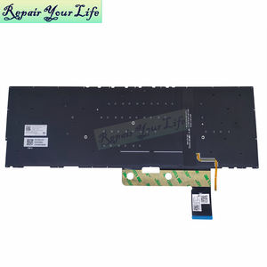 แป้นพิมพ์โน้ตบุ๊ก NE สำหรับ <span class=keywords><strong>Asus</strong></span> <span class=keywords><strong>ZenBook</strong></span> <span class=keywords><strong>Flip</strong></span> <span class=keywords><strong>15</strong></span> UX563 UX563F UX563FD 0KN1-A41ND12 0KNB0-560AND00 พร้อมไฟแบ็คไลท์ - Product Image 5