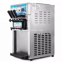 Nouvelle Promotion Exceptionnelle ZM-168 Machine Commerciale à Glace au Lait 1200W 220V avec 2+1 Saveurs Mixtes
