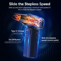 Souffleur d'air sans fil 130000 tr/min, moteur sans balais 29 mm, batterie 6000 mAh pour boîtier d'ordinateur de bureau