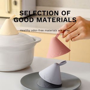 Couvre-casserole en silicone de qualité alimentaire, résistant à la chaleur, poignée antidérapante, écologique, passe au <span class=keywords><strong>lave</strong></span>-<span class=keywords><strong>vaisselle</strong></span>, pour la cuisine à domicile - Product Image 3