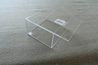 Boîte acrylique transparente en plexiglas personnalisée avec couvercle coulissant