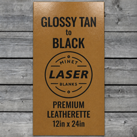 Plaques de similicuir laserable brillant, du brun au noir, 12x24 pouces, pour étiquettes d'équipement de chasse et artisanat de sellerie classique