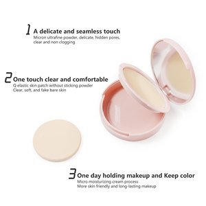 แป้งทาหน้าแบบกด14สีทุกสภาพผิวสามารถกันน้ำได้โลโก้ตามต้องการ - Product Image 5