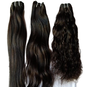 Paquetes de cabello humano natural alineados con cutícula de proveedor de cabello Remy indio crudo sin procesar de India - Product Image 4