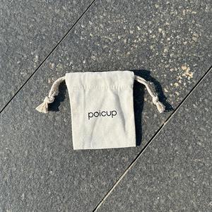 Factory Custom Natural Cotton <b>Drawstring</b> Bag Durable Cotton <b>Pouch</b> with Logo Printed - Product Image 3