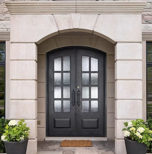 Cupón de Descuento de $500 en Efectivo, Puerta de Seguridad de Hierro Forjado con Acabado Impermeable para Exteriores, Estilo Francés - Product Image 2