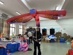 Festival de música al aire libre marioneta para caminar publicidad Animal <span class=keywords><strong>gigante</strong></span> inflable libélula modelo con luz - Product Image 2