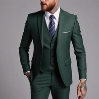 Costume trois pièces professionnel pour homme, col à revers, simple boutonnage, idéal pour le travail et les mariages
