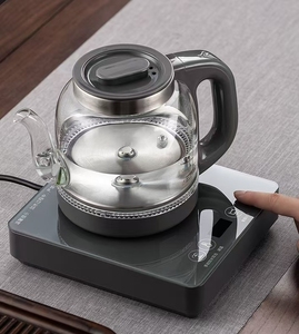 Tĩnh nhiệt 1L điện ấm ấm trà với đơn sắc môi trường xung quanh cơ sở ánh sáng xoay có thể điều chỉnh nhiệt độ nước và khóa trẻ em - Product Image 5