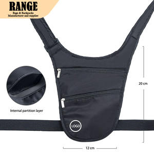 Riñonera 2026 Tipo U Antirrobo, Bolsas <span class=keywords><strong>de</strong></span> Cintura Impermeables con Bolsa Deportiva Oculta <span class=keywords><strong>de</strong></span> Poliéster para Hombres y Mujeres, para Viajes y Ciclismo - Product Image 4