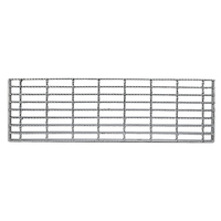 Plaque de marche d'escalator en acier galvanisé ISO9001, matériaux de construction métalliques, grille en acier