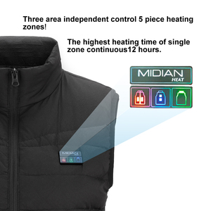 MIDIAN Fashion Sleeveless Thermal Waistcoat Multi-function <strong>Heated</strong> <strong>Gilet</strong> for Men and <strong>Women</strong> Adjustable Temperature Heating Vest - Product Image 3