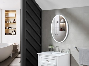 Pantalla de espejo <span class=keywords><strong>Led</strong></span>, luces de respaldo de hierro blanco, espejo <span class=keywords><strong>Led</strong></span>, espejo de pared para Baño - Product Image 5