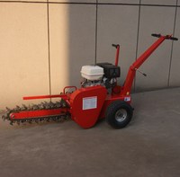 PME-TR-15 DIMEC GX390 Máy Kéo Xích Thủy Lực Đào Trencher Mini Dual Track Chain Hand Held Trenching Machine