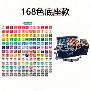 ชุดปากกามาร์คเกอร์สีน้ำ ปากกาเพ้นท์มือสำหรับเด็ก แบบสองหัว 80 สี พร้อมกระเป๋าไนลอน - Product Image 3