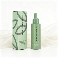 Flacon compte-gouttes en verre à épaule plate 30ml 50ml 100ml avec pompe à lotion pour emballage cosmétique liquide, crème, maquillage, soins de la peau, avec tube en papier