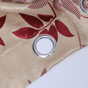 Rèm Vải <span class=keywords><strong>Jacquard</strong></span> Màu Đỏ Chất Lượng Hàng Đầu Cho Phòng Khách - Product Image 4