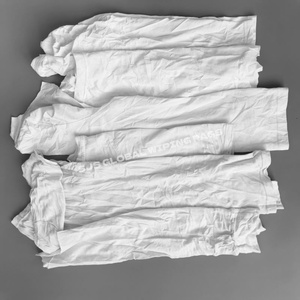 Trapos de Algodón 100% Blancos con Absorción de Aceite para Limpieza Industrial, Piezas Cuadradas para Limpieza - Product Image 1