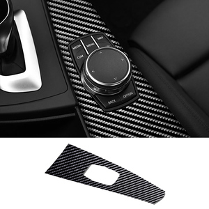 Para <span class=keywords><strong>BMW</strong></span> 3er F30 F31 F35 3GT F34 <span class=keywords><strong>4e</strong></span> F32 F33 4er F36 fibra de carbono coche Multimedia Panel pegatina antiarañazos accesorios interiores - Product Image 5