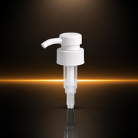 Pompe à lotion en plastique blanc de 33 mm avec ressort, pulvérisateur à verrouillage haut-bas pour flacons cosmétiques, anti-déversement, à visser, logo personnalisé