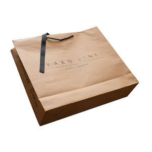 कस्टम कागज के गहने पैकेजिंग बैग के साथ कस्टम लोगो गहने काले संभाल के साथ क्राफ्ट पेपर बैग - Product Image 4