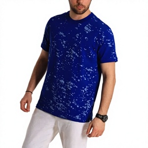 Nouvelle Arrivée Tendance Actuelle T-shirts Homme à Manches Courtes en Coton Tricoté 100% Respirant Séchage Rapide Léger Coupe Classique Motif Avant - Product Image 1