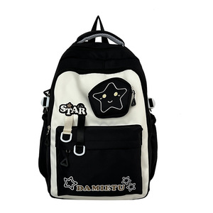 DAMIETU Star Pattern <b>Backpack</b> 18 In Large Capacity <b>School</b> <b>Backpack</b> For Girls - Product Image 5