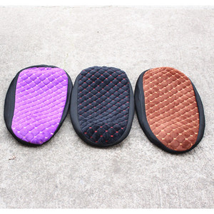 Housse de siège de scooter doublée en polaire, velours violet, noir, marron, protection chaude pour la conduite en extérieur, différentes tailles 60 70 80 cm - Product Image 2