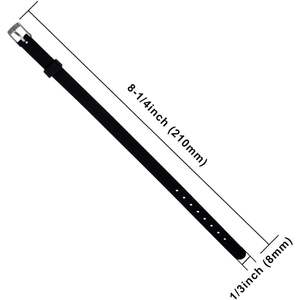 2025 bracelets coulissants en silicone écologiques de 8mm 20 pièces bandes de sangle réglables pour la mode et le sport pour l'approvisionnement de bricolage - Product Image 1