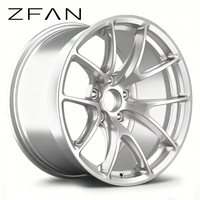 Jantes en alliage forgé ZFAN 17-22 pouces 5x112 5x120 6061-T6 concaves à rayons en Y gris canon pour Audi BMW Mercedes