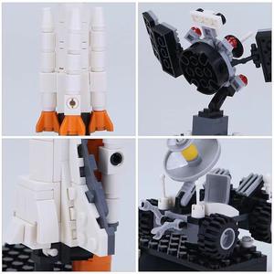 Wange 1803 Modèle de briques MOC aérospatiales <span class=keywords><strong>Navette</strong></span> <span class=keywords><strong>spatiale</strong></span> Petites particules Assemblage Blocs de construction <span class=keywords><strong>Jouet</strong></span> en plastique pour enfants Cadeau unisexe - Product Image 4
