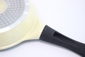 Sartén de recubrimiento cerámico antiadherente de aluminio fundido a presión, alta calidad, con mango suave, Fondo de inducción - Product Image 5