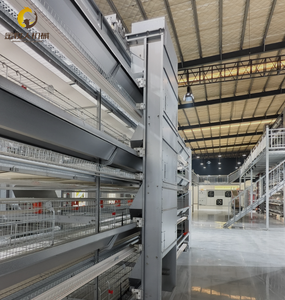 Cages à poulets à étages multi-niveaux Jinmuren pour fermes avicoles domestiques, poulaillers en matériau galvanisé, faciles à assembler - Product Image 6