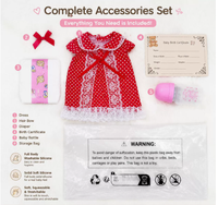 Poupée Reborn en silicone solide de 6 pouces, tenue à la mode, jouet de jeu d'imitation pour enfants, cadeau pour petites filles