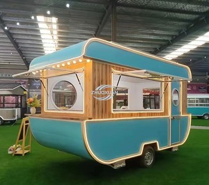 Camión de Comida Retro de 5.5m, Totalmente Equipado, Carreta Móvil para Venta de Café y Helados al Aire Libre - Product Image 3